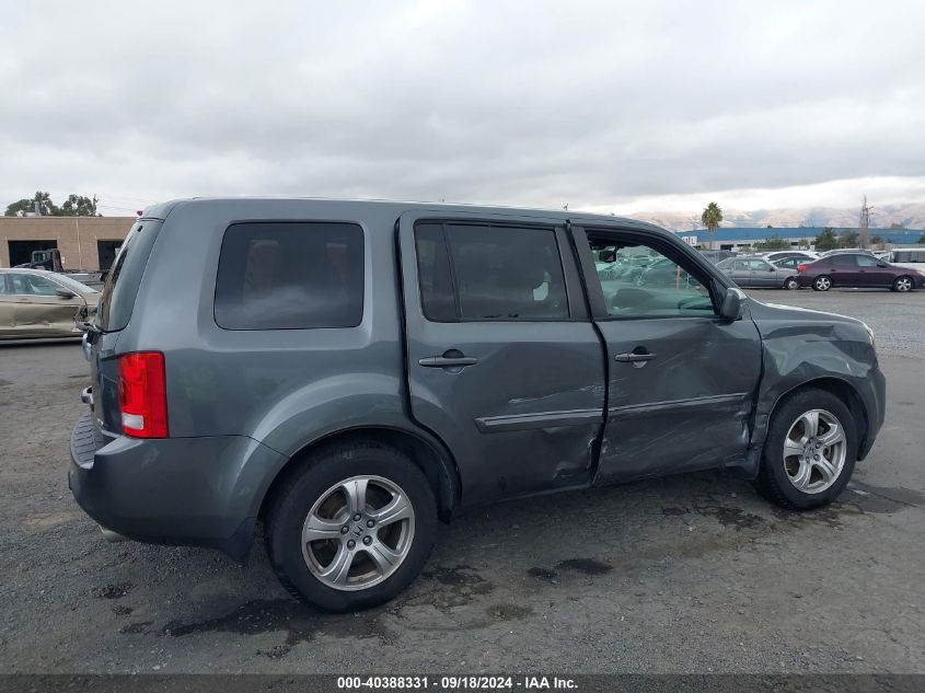 2013 Honda Pilot Ex-L VIN: 5FNYF4H5XDB038657 Lot: 40388331