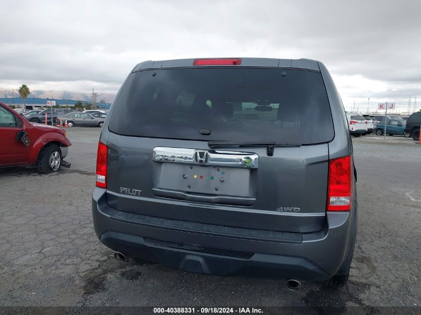 2013 Honda Pilot Ex-L VIN: 5FNYF4H5XDB038657 Lot: 40388331