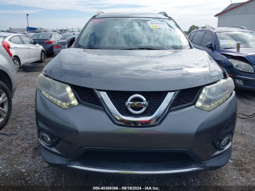 2016 Nissan Rogue Sl VIN: 5N1AT2MV7GC839094 Lot: 40388366