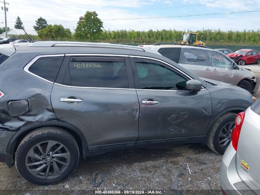 2016 Nissan Rogue Sl VIN: 5N1AT2MV7GC839094 Lot: 40388366