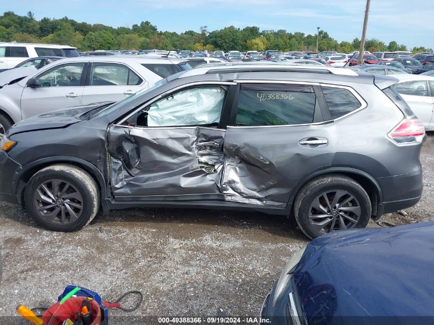 2016 Nissan Rogue Sl VIN: 5N1AT2MV7GC839094 Lot: 40388366