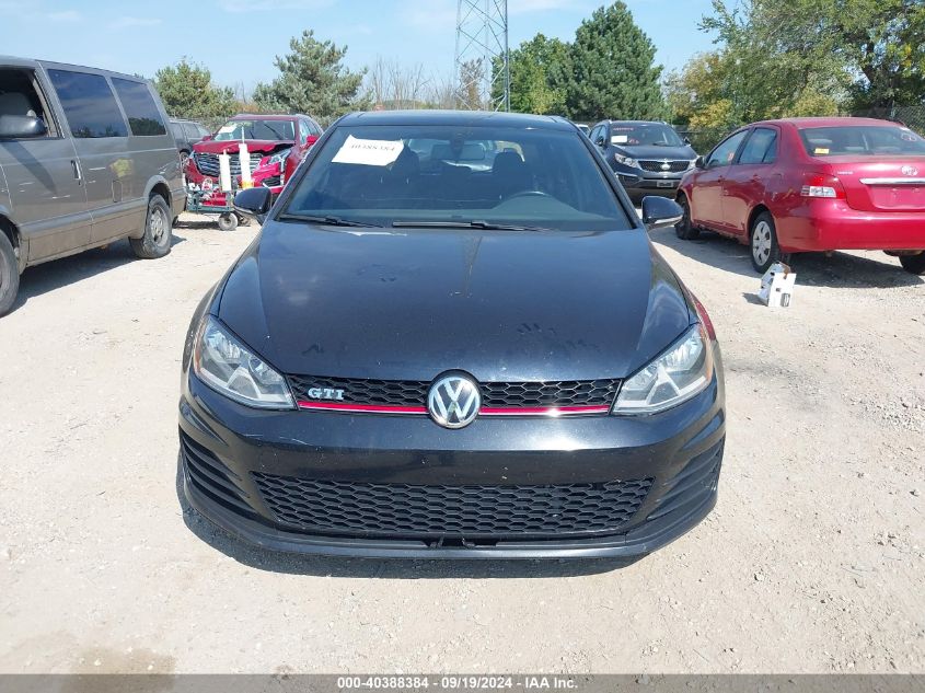 2015 Volkswagen Golf Gti 2.0T Autobahn 4-Door VIN: 3VW5T7AU0FM017519 Lot: 40388384