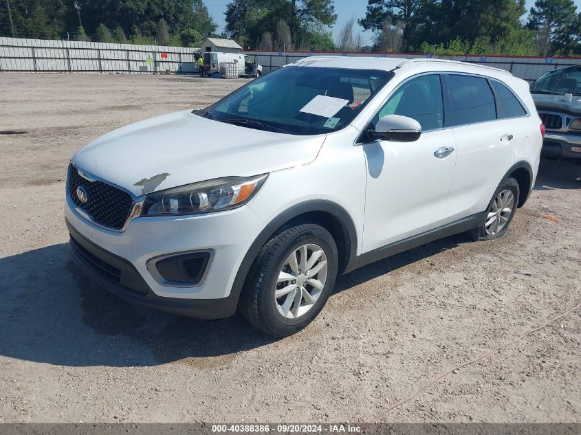 VIN 5XYPG4A33GG092557 2016 KIA Sorento, 2.4L Lx no.2