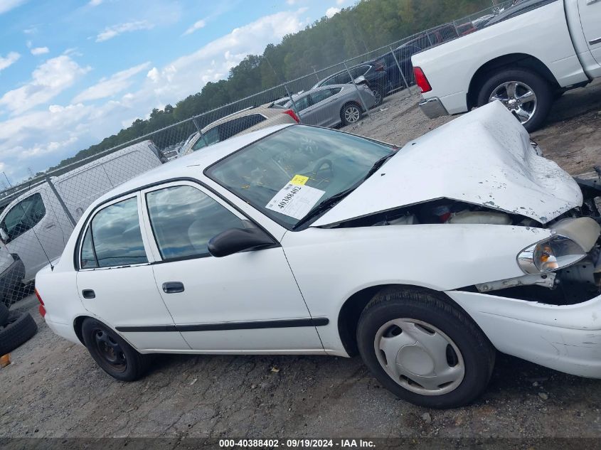 1999 Chevrolet Prizm VIN: 1Y1SK5283XZ432831 Lot: 40388402