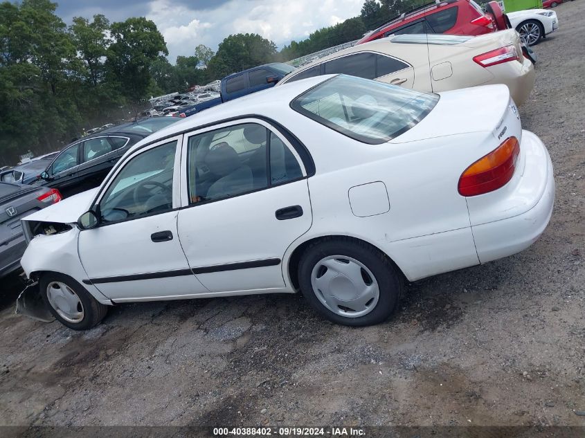 1999 Chevrolet Prizm VIN: 1Y1SK5283XZ432831 Lot: 40388402