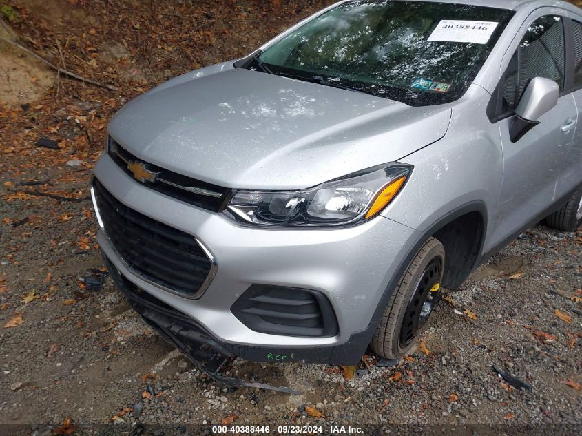 2019 Chevrolet Trax Ls VIN: 3GNCJNSBXKL398742 Lot: 40388446