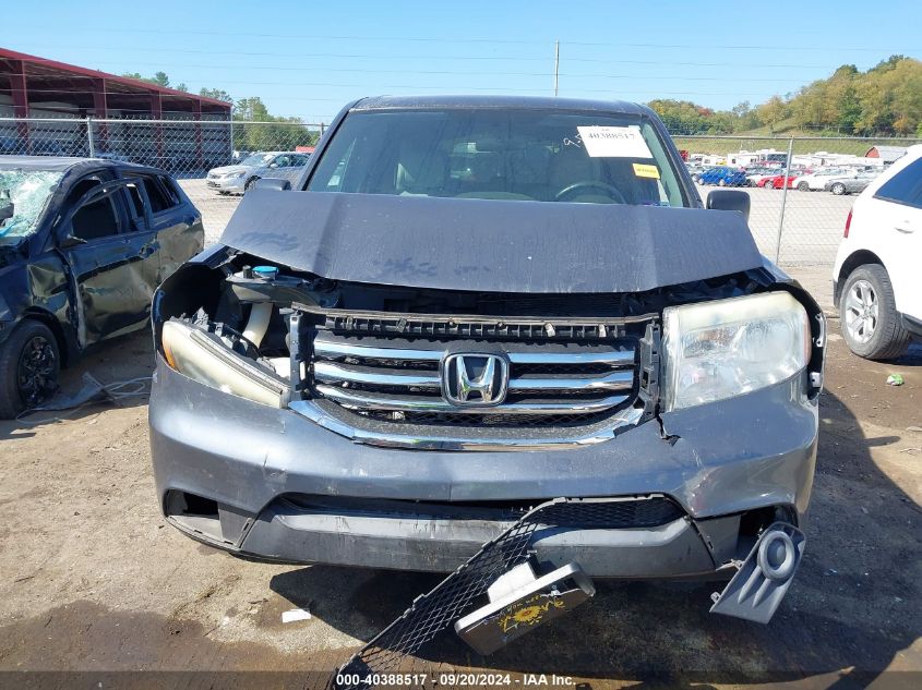 2013 Honda Pilot Lx VIN: 5FNYF4H23DB059923 Lot: 40388517