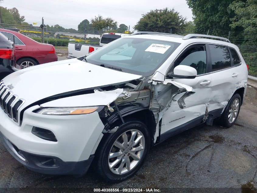 2016 Jeep Cherokee Limited VIN: 1C4PJLDB4GW324181 Lot: 40388556