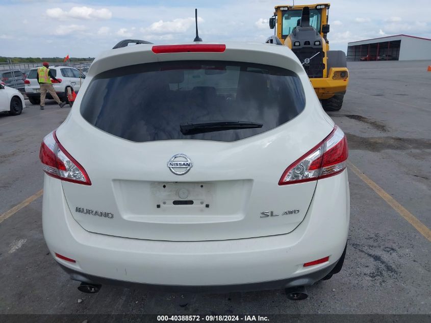 2014 Nissan Murano Sl VIN: JN8AZ1MWXEW525736 Lot: 40388572