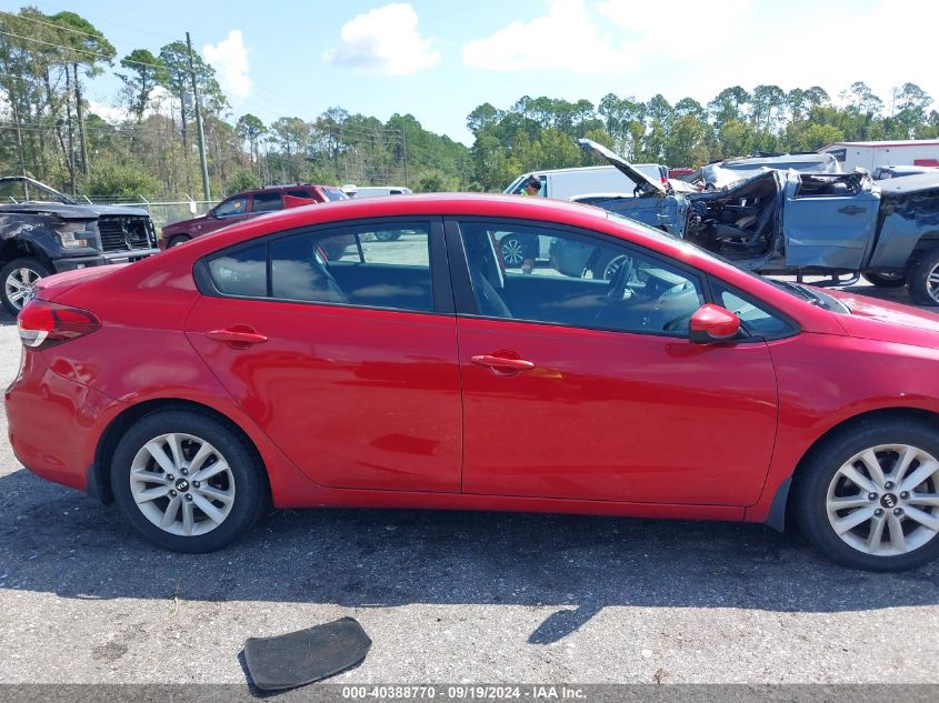 2017 Kia Forte S VIN: 3KPFL4A72HE070218 Lot: 40388770