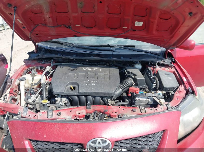 2009 TOYOTA COROLLA VIN: 1NXBU40E49Z122703