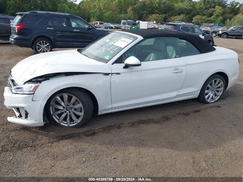 2018 Audi A5 2.0T Premium VIN: WAUYNGF51JN014975 Lot: 40388799