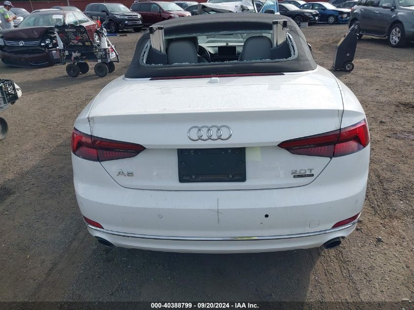 2018 Audi A5 2.0T Premium VIN: WAUYNGF51JN014975 Lot: 40388799