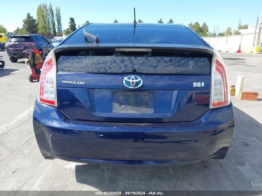 2014 Toyota Prius Two VIN: JTDKN3DU9E0374722 Lot: 40388828