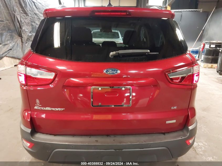 2018 Ford Ecosport Se VIN: MAJ3P1TE9JC196631 Lot: 40388832