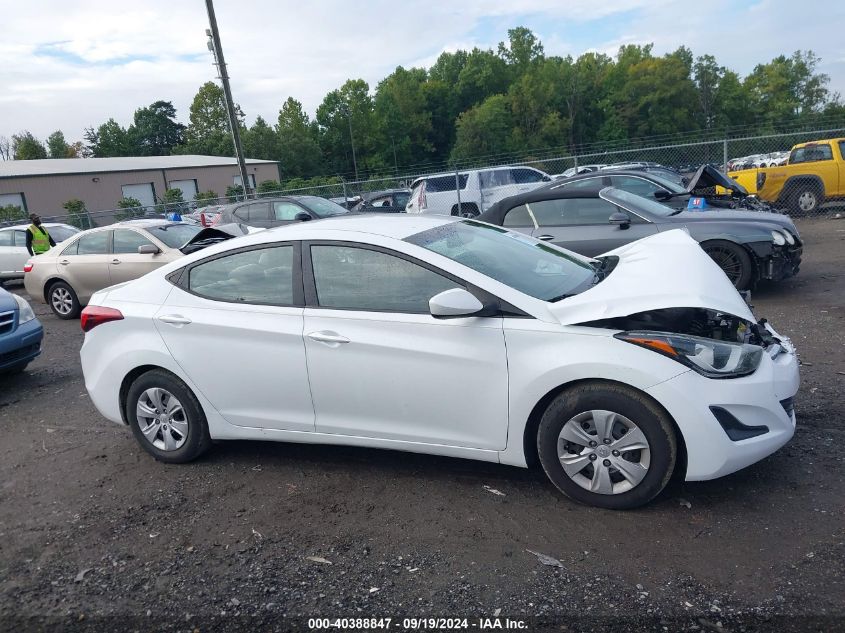 2016 Hyundai Elantra Se VIN: 5NPDH4AE0GH771132 Lot: 40388847