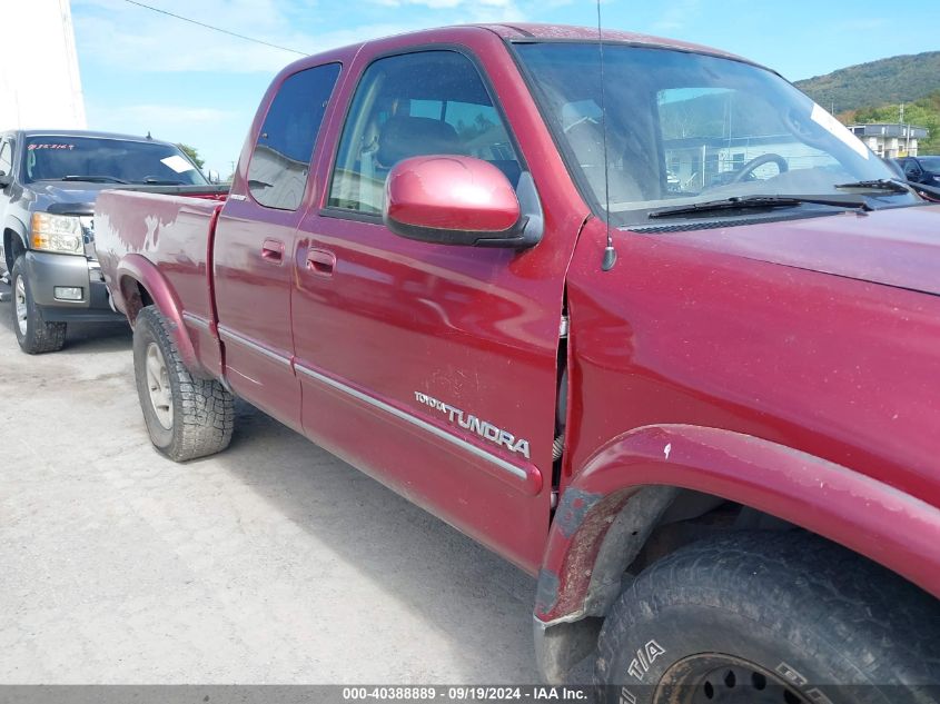 2002 Toyota Tundra Ltd V8 VIN: 5TBBT48172S257329 Lot: 40388889