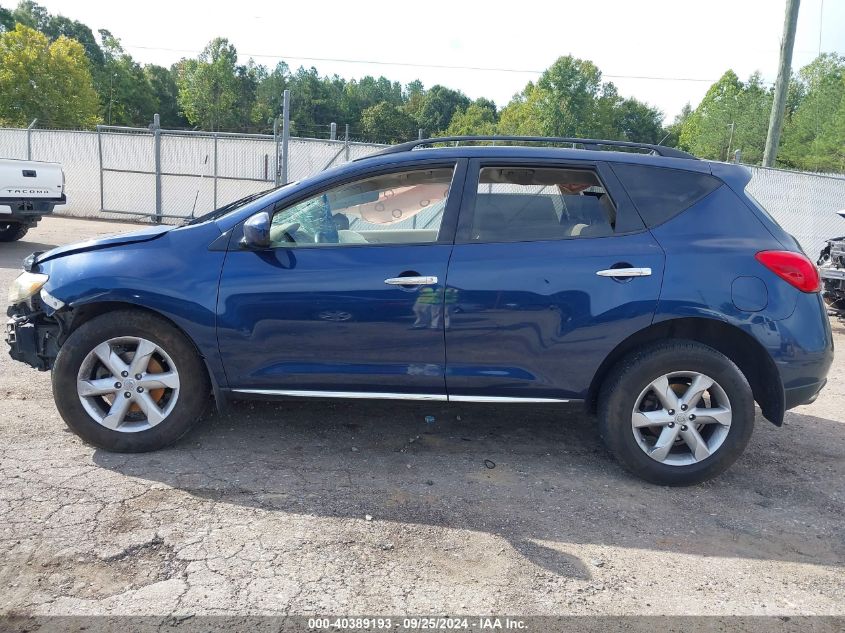 2009 Nissan Murano S VIN: JN8AZ18W79W138688 Lot: 40389193