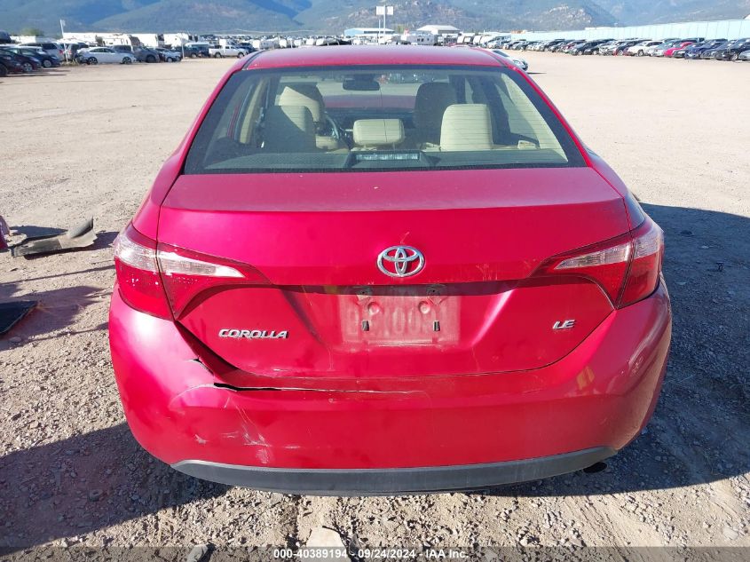 2019 TOYOTA COROLLA LE - 2T1BURHEXKC177293