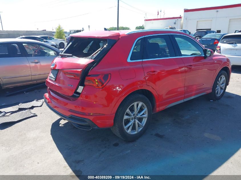 2022 Audi Q3 Premium Plus 45 Tfsi S Line Quattro Tiptronic VIN: WA1EECF3XN1093079 Lot: 40389209