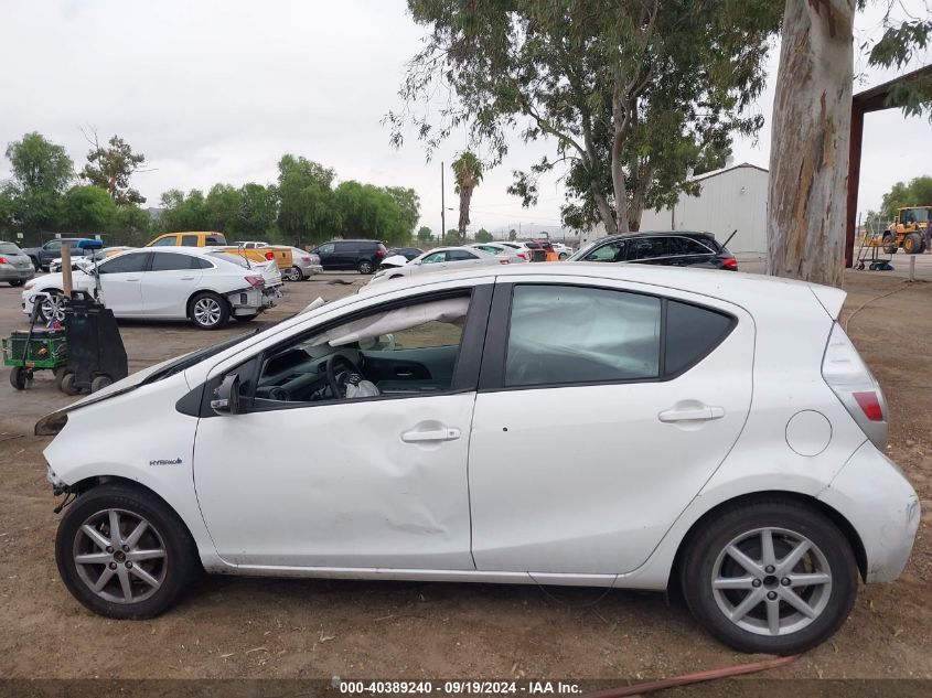 2012 Toyota Prius C Four VIN: JTDKDTB31C1521247 Lot: 40389240