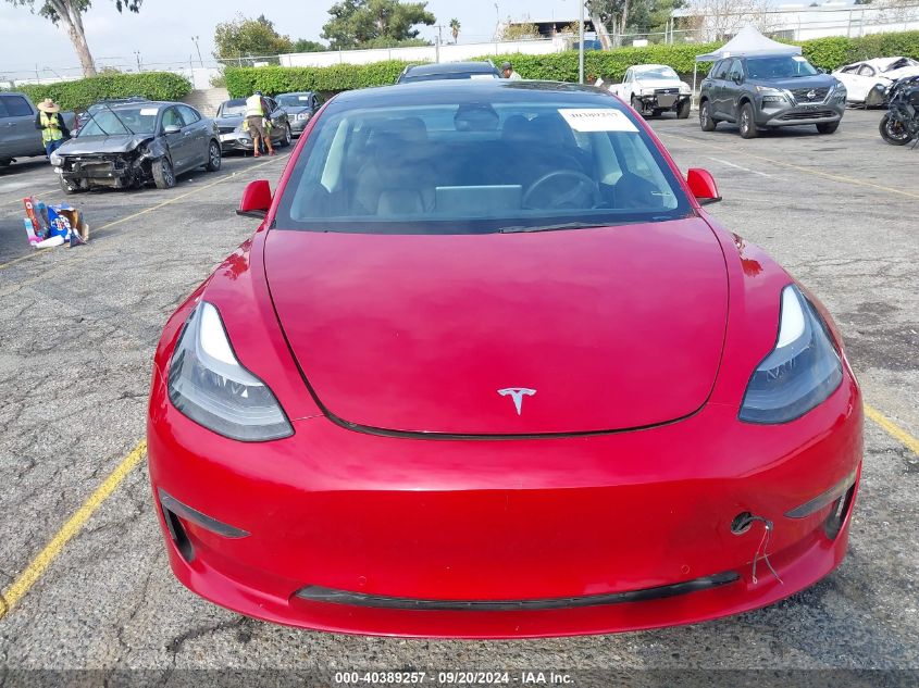 2022 Tesla Model 3 VIN: 5YJ3E1EAXNF254636 Lot: 40389257