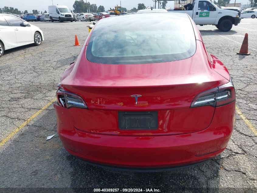 2022 Tesla Model 3 VIN: 5YJ3E1EAXNF254636 Lot: 40389257