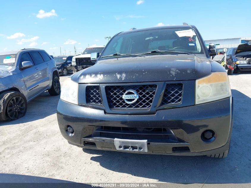 2010 Nissan Armada Se VIN: 005N1BA0ND0AN6240 Lot: 40389291