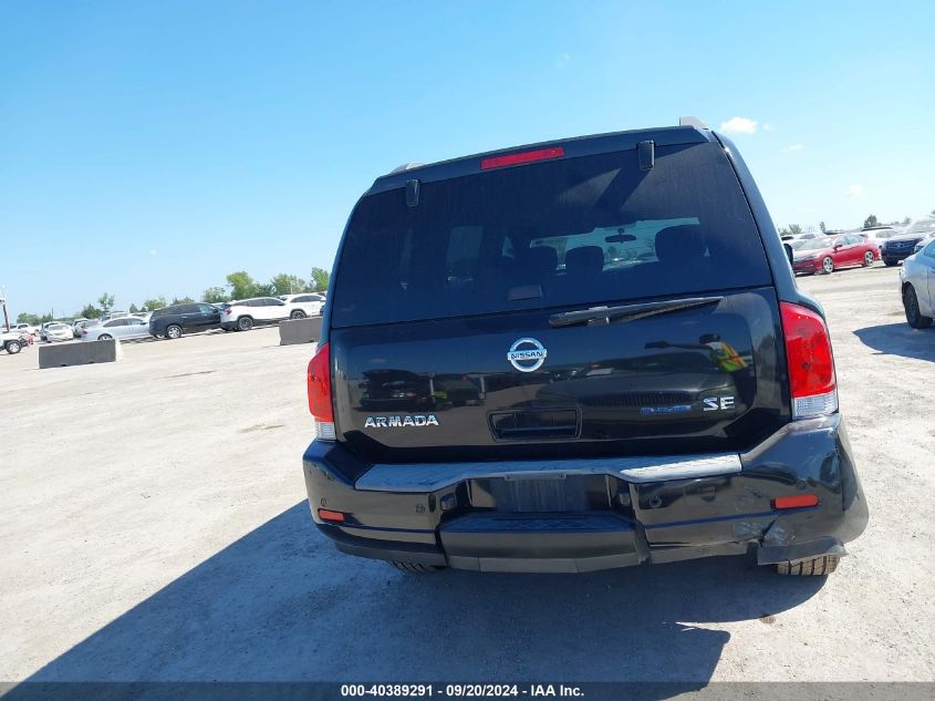 2010 Nissan Armada Se VIN: 005N1BA0ND0AN6240 Lot: 40389291