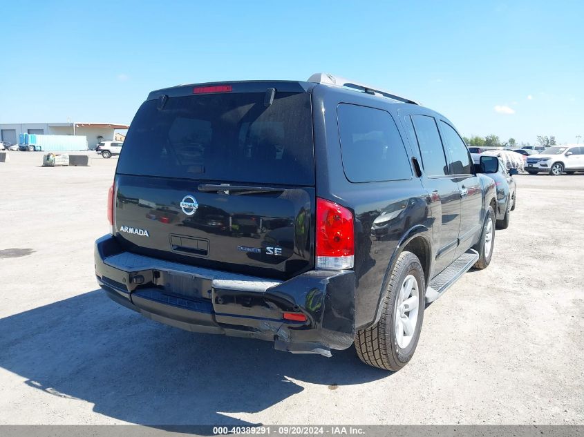 2010 Nissan Armada Se VIN: 005N1BA0ND0AN6240 Lot: 40389291