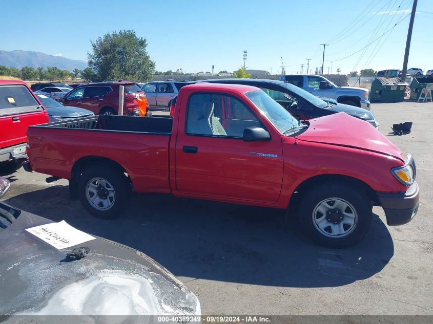 2001 Toyota Tacoma VIN: 5TENL42N41Z877993 Lot: 40389349