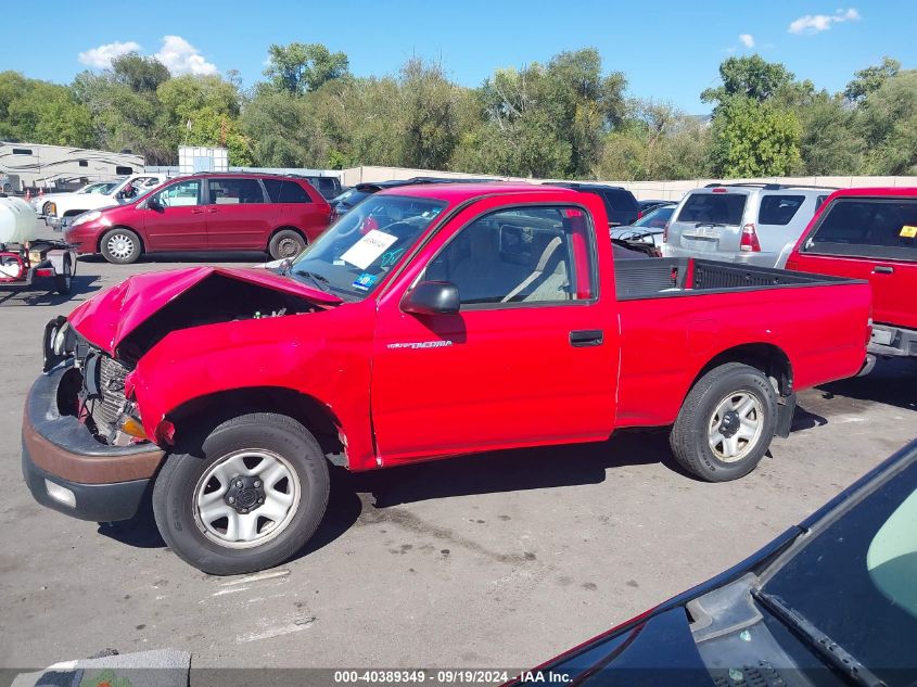 2001 Toyota Tacoma VIN: 5TENL42N41Z877993 Lot: 40389349