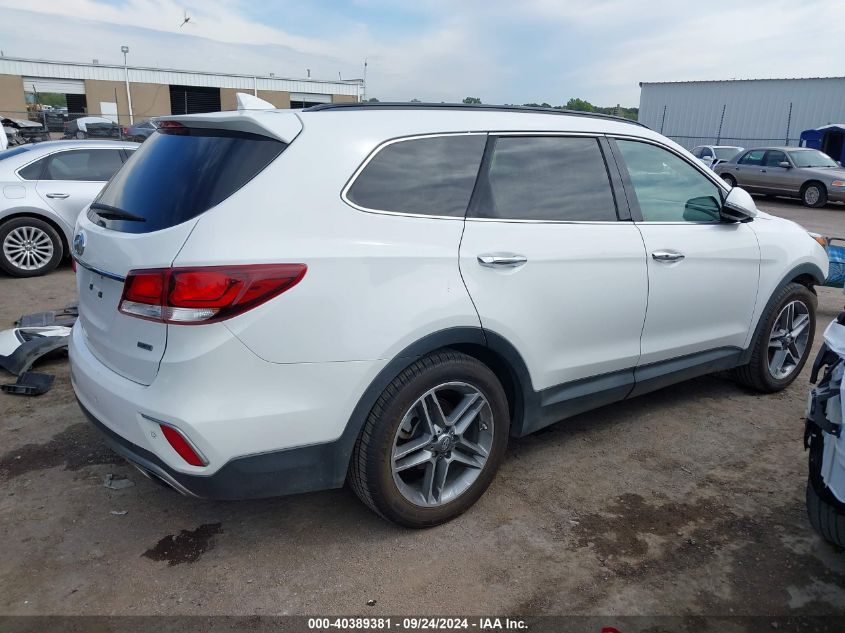 2017 Hyundai Santa Fe Se Ultimate VIN: KM8SR4HF0HU172026 Lot: 40389381