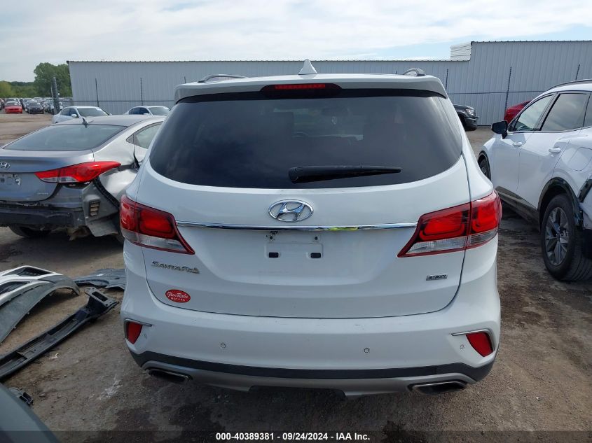 2017 Hyundai Santa Fe Se Ultimate VIN: KM8SR4HF0HU172026 Lot: 40389381