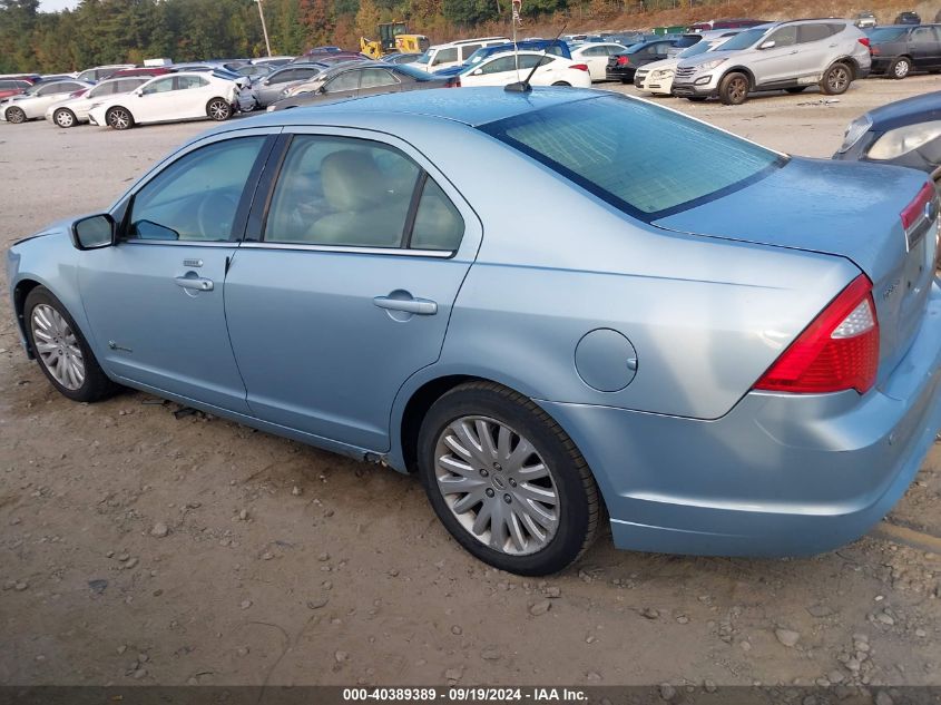 2010 Ford Fusion Hybrid VIN: 3FADP0L36AR262373 Lot: 40389389