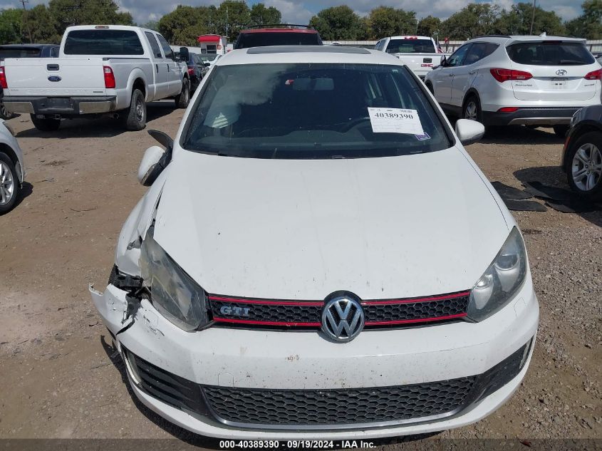 2012 Volkswagen Gti 4-Door VIN: WVWGD7AJ7CW221633 Lot: 40389390