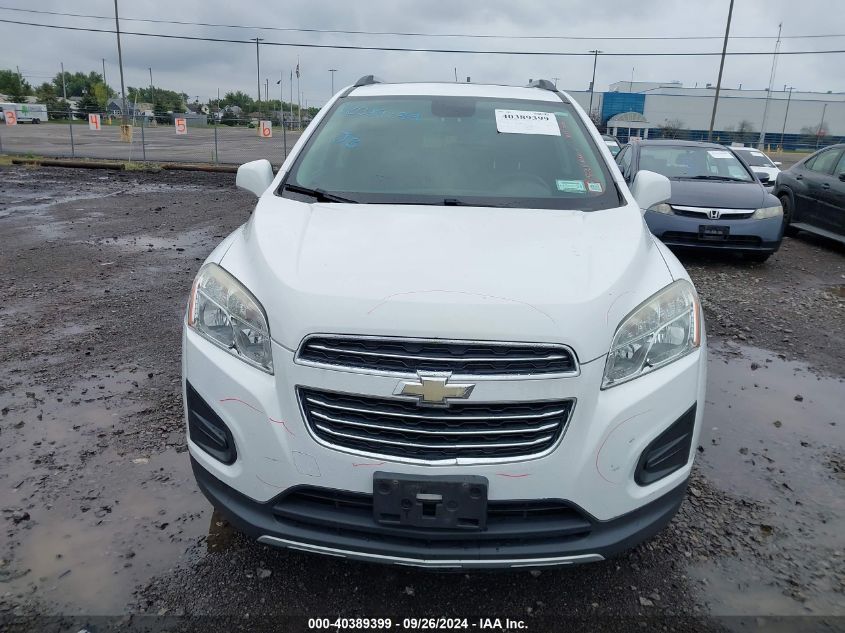 2015 Chevrolet Trax Lt VIN: 3GNCJRSB7FL185213 Lot: 40389399