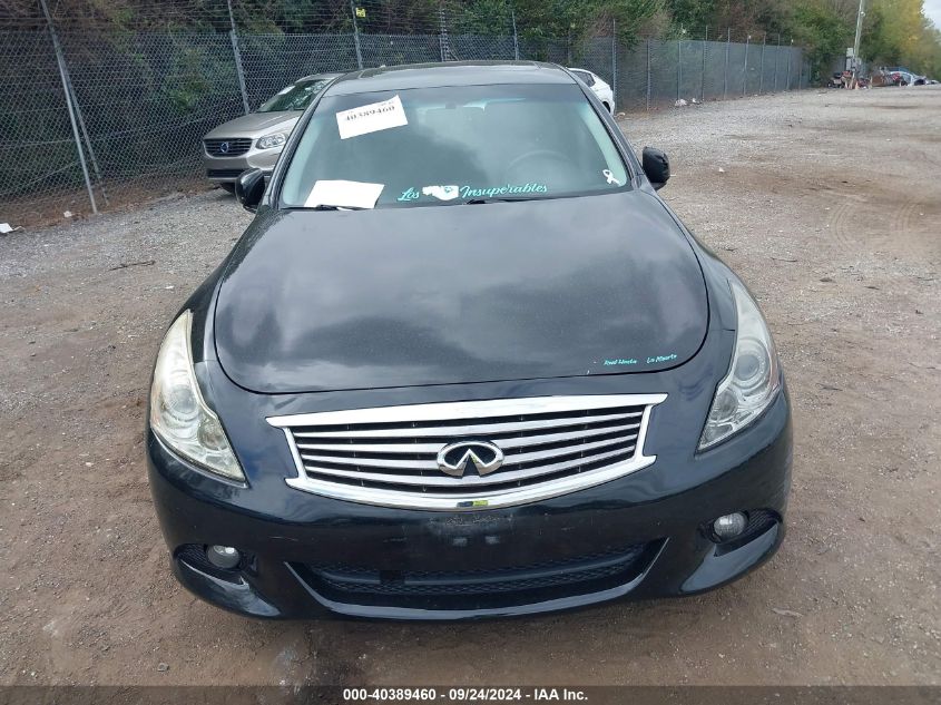 2012 Infiniti G37X VIN: JN1CV6ARXCM978262 Lot: 40389460