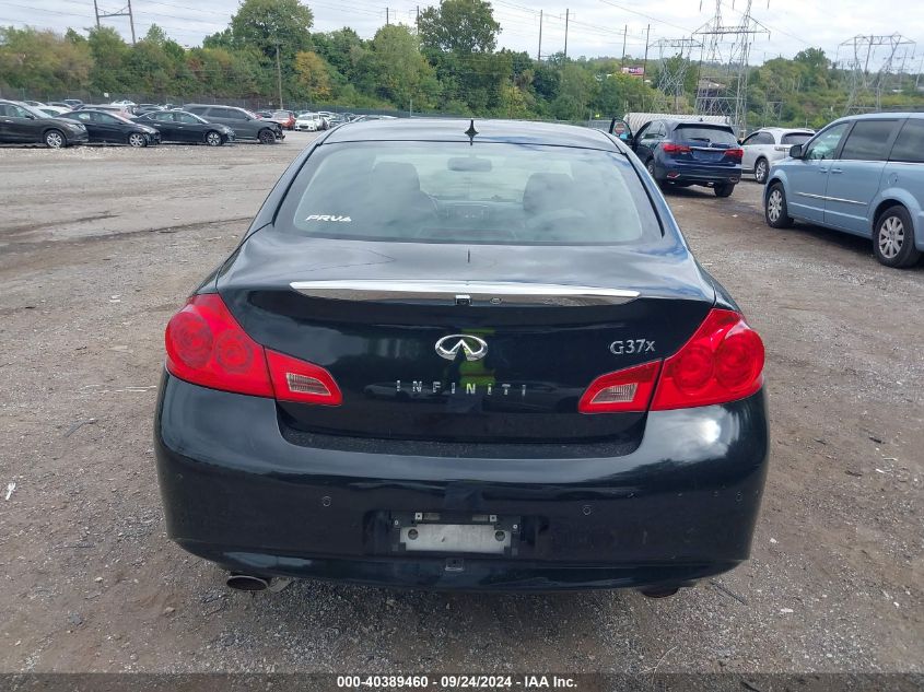 2012 Infiniti G37X VIN: JN1CV6ARXCM978262 Lot: 40389460