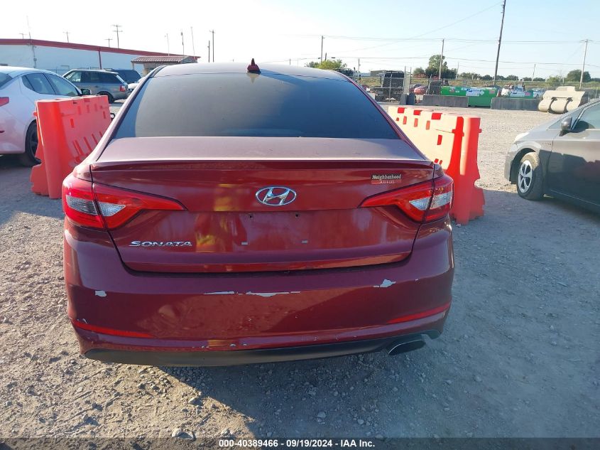 2016 Hyundai Sonata VIN: 5NPE24AF9GH404485 Lot: 40389466