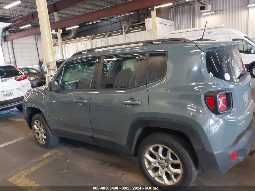 2018 Jeep Renegade Latitude 4X4 VIN: ZACCJBBB9JPJ33112 Lot: 40389498