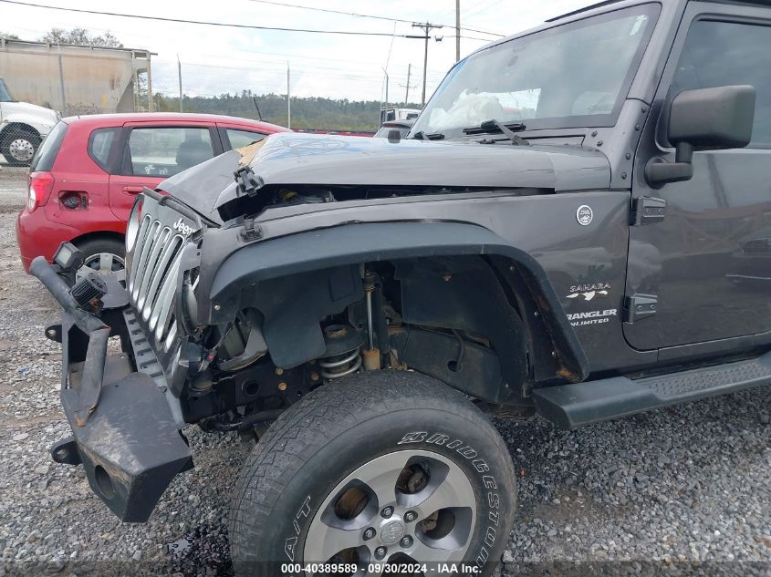 2016 Jeep Wrangler Unlimited Sahara VIN: 1C4HJWEG2GL278481 Lot: 40389589