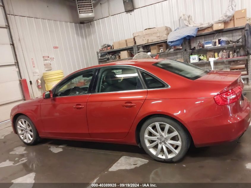 2013 AUDI A4 2.0T PREMIUM - WAUFFAFLXDN048627