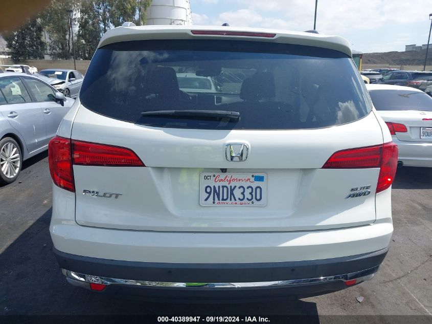 5FNYF6H07HB039061 2017 Honda Pilot Elite