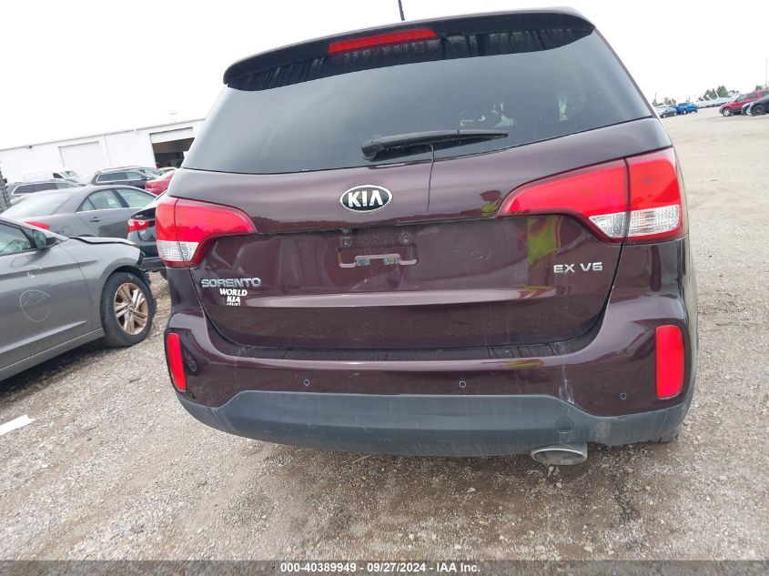 2015 Kia Sorento Ex V6 VIN: 5XYKUDA71FG641483 Lot: 40389949