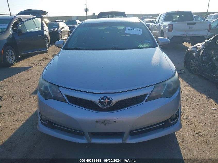 2013 Toyota Camry Se VIN: 4T1BF1FK7DU698350 Lot: 40389968