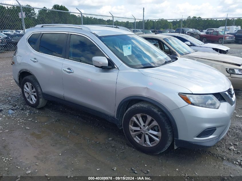 2015 Nissan Rogue Sv VIN: KNMAT2MT7FP575739 Lot: 40389978