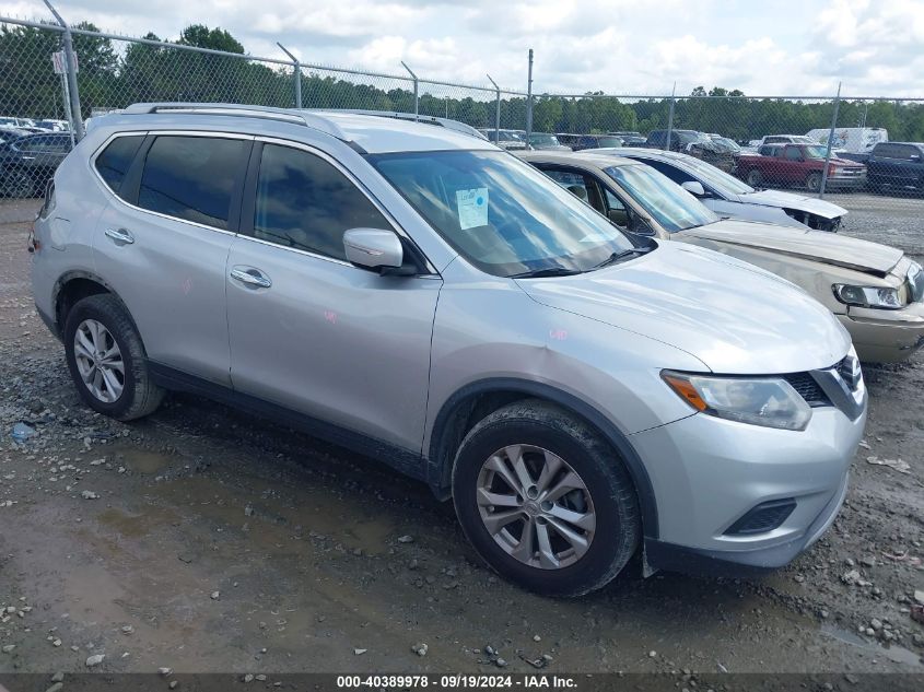 2015 Nissan Rogue Sv VIN: KNMAT2MT7FP575739 Lot: 40389978