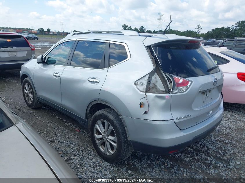 2015 Nissan Rogue Sv VIN: KNMAT2MT7FP575739 Lot: 40389978