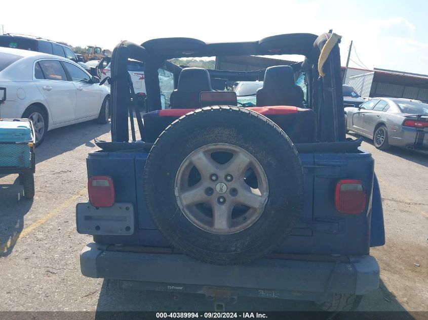 2003 Jeep Wrangler X VIN: 1J4FA39S53P353577 Lot: 40389994